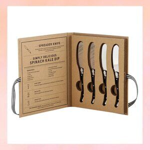 Luxury Black Handle Charcuterie Board Spreaders (Set of 4) Hostess Gift